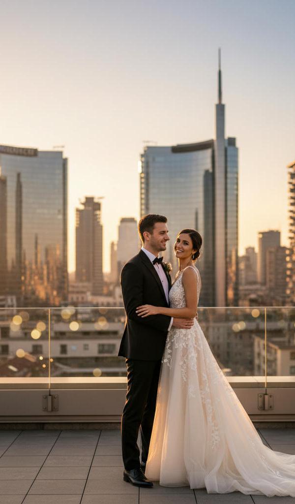 Skyline Wedding 2026: Fotografia d'Autore tra Rooftop e Loft