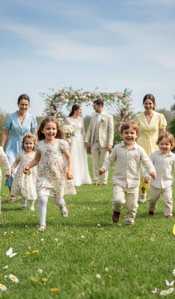 L'Arcobaleno Nuziale: Intrattenimento Bambini al Matrimonio per Ogni Stagione 2026