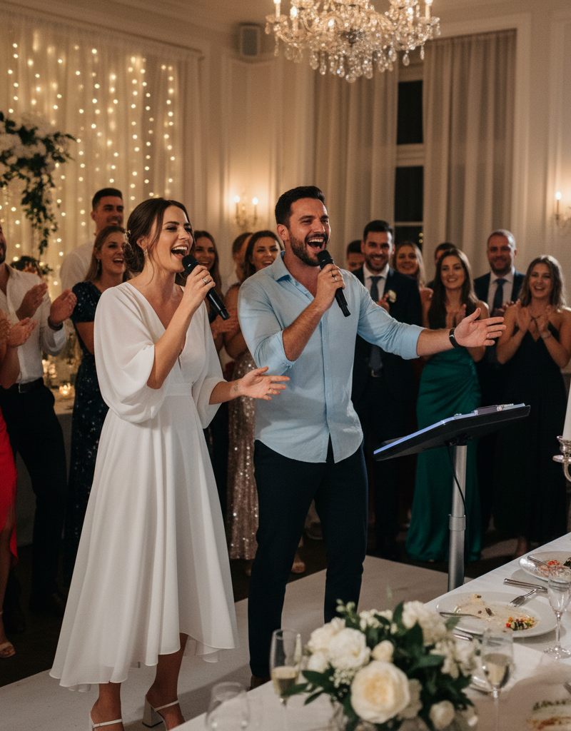 Armonie Nuziali: Il Karaoke al Matrimonio, un Duetto tra Divertimento e Stile nel 2026
