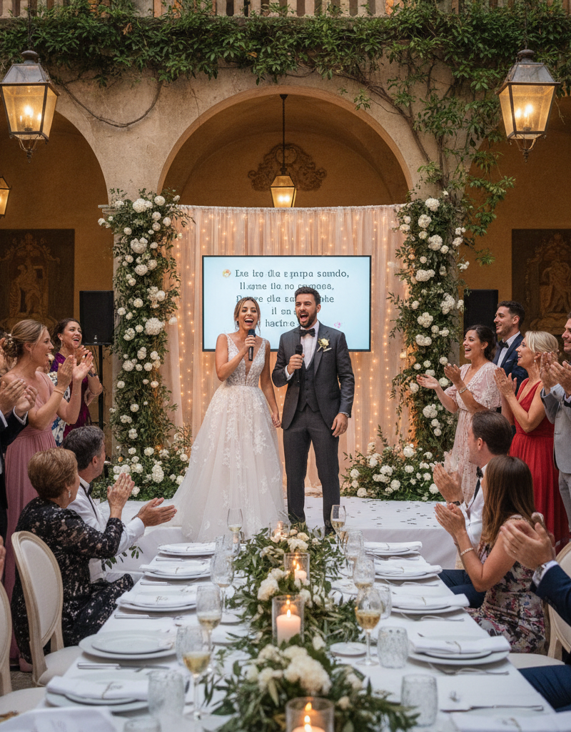 Armonie Vocali Nuziali 2026: Il Karaoke al Vostro Matrimonio, tra Divertimento e Galateo