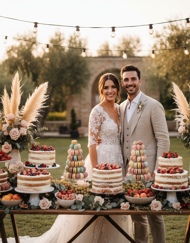 Sinfonia di Dolcezze Nuziali 2026: L'Angolo Dessert che Incanta Oltre la Torta