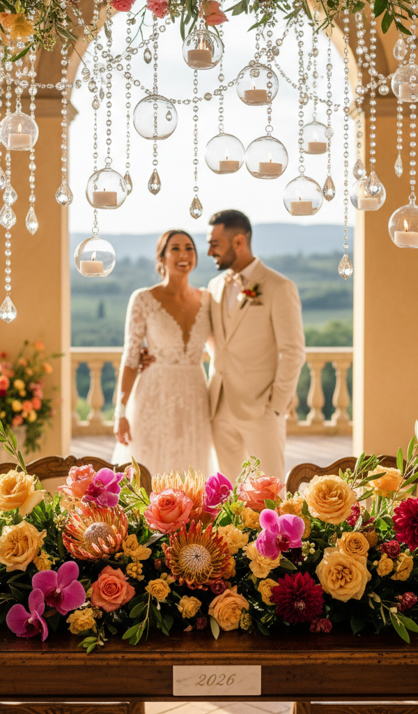 Centrotavola Matrimonio 2026: Incanto Globale e Fai-da-Te per Destination Weddings da Sogno