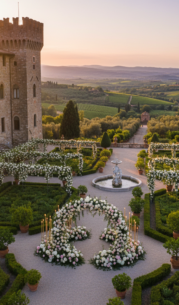 Castelli Incantati: Il Matrimonio da Favola tra Storia e Fiori nel Cuore d'Italia