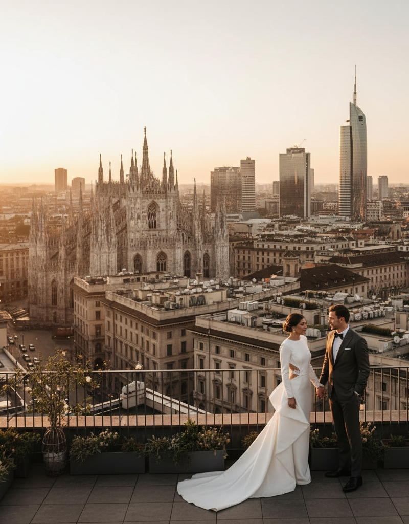 Eleganza Urbana 2026: Sposarsi tra Rooftop e Location Iconiche della Città