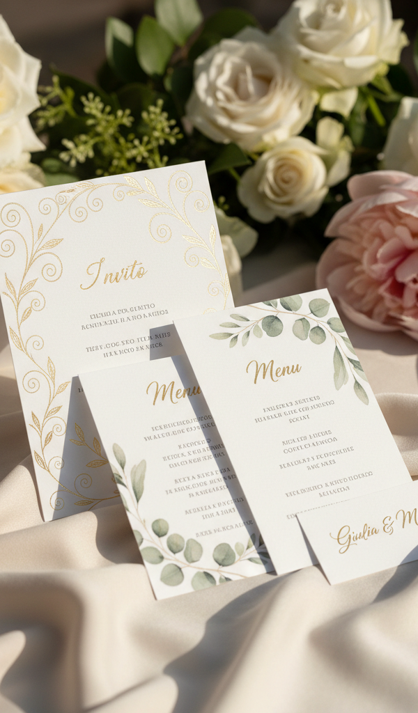 Armonie Visive: Progettare un Coordinato Grafico Matrimoniale Indimenticabile per Inviti e Menu nel 2026